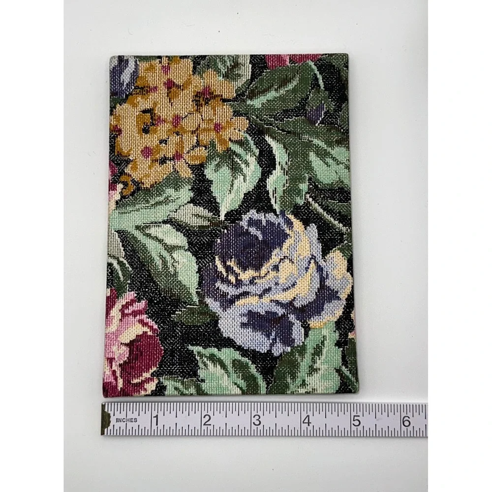 Vintage Floral Tapestry Address Book‎ Unused  Flower Hardcover Made in Taiwan